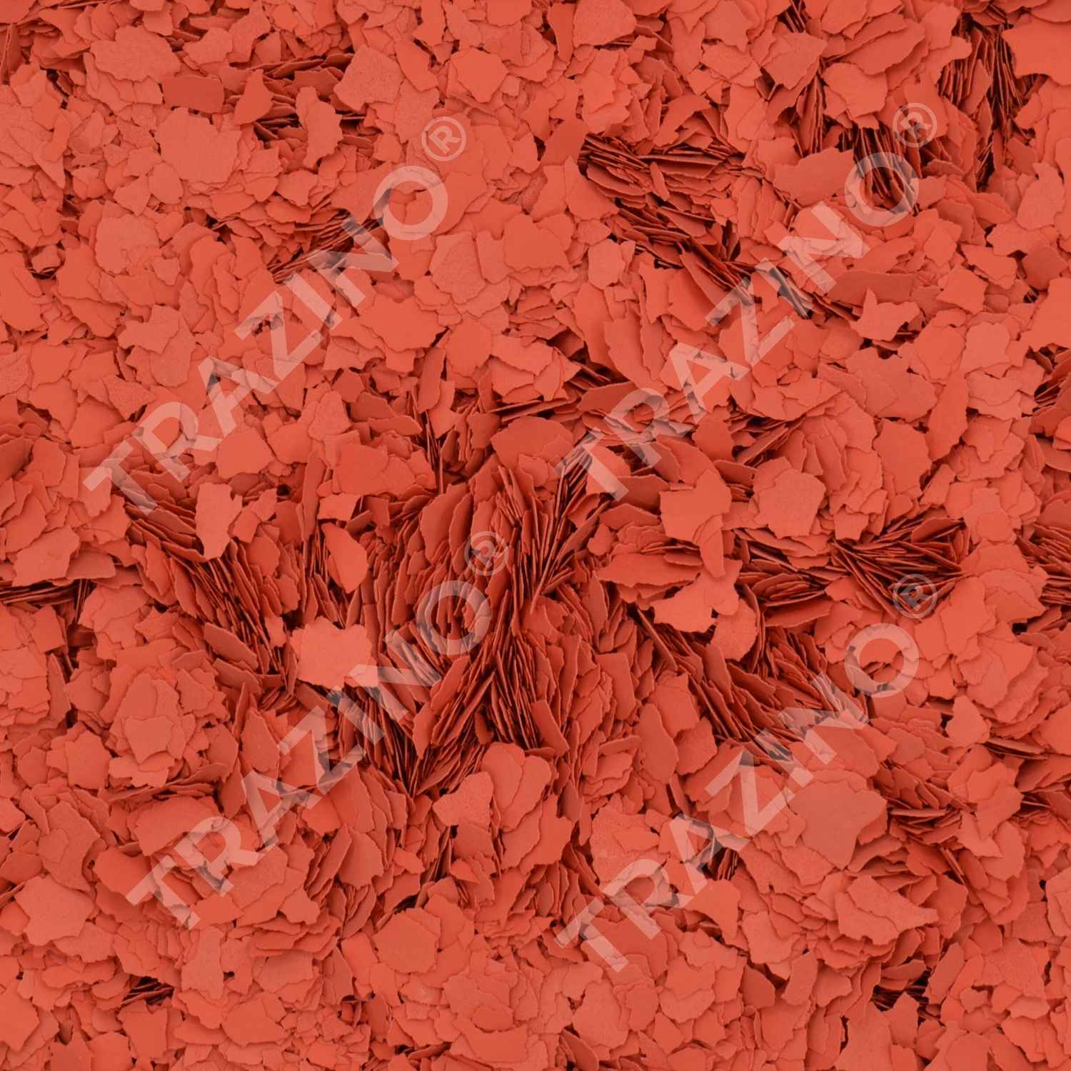 Trazino® Farbchips in Korallenrot zum Einstreuen für Beschichtungen Trazino® Farbchips in Korallenrot zum Einstreuen für Beschichtungen